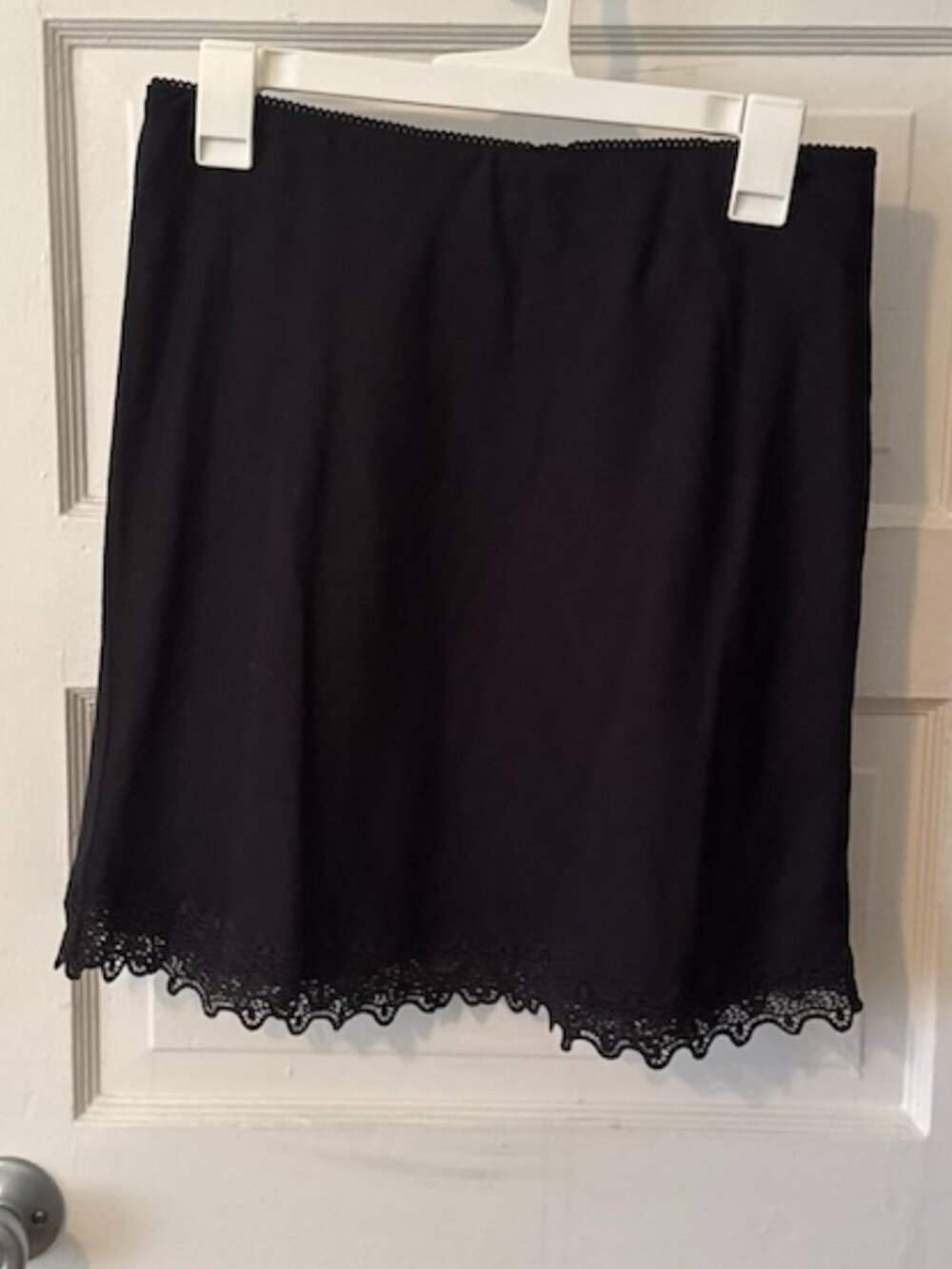 NWT J.Crew Gwen Lace Trim Slip Skirt in Linen - S - Picture 3 of 4